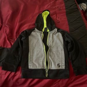 Cute boys black and gray jacket.